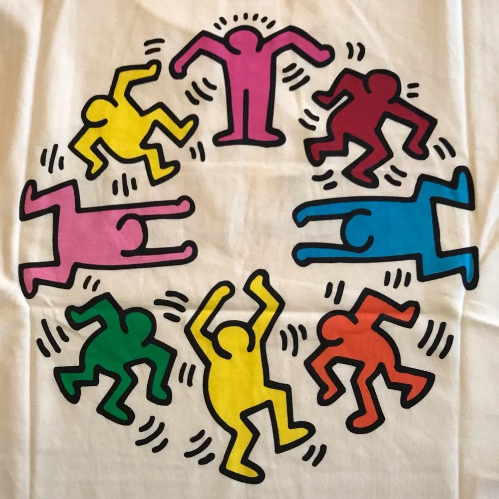 KEITH HARING Print on Both sides Muscle Shirts NEW S, M, L, XL, XXL NWT - Picture 5 of 13